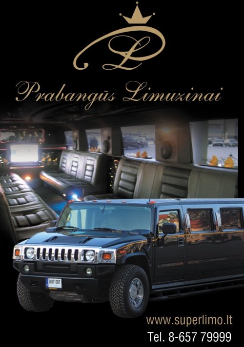 Limuzinai vestuvėms Naujų modelių Hummer H2 ir kitų limuzinų nuoma
