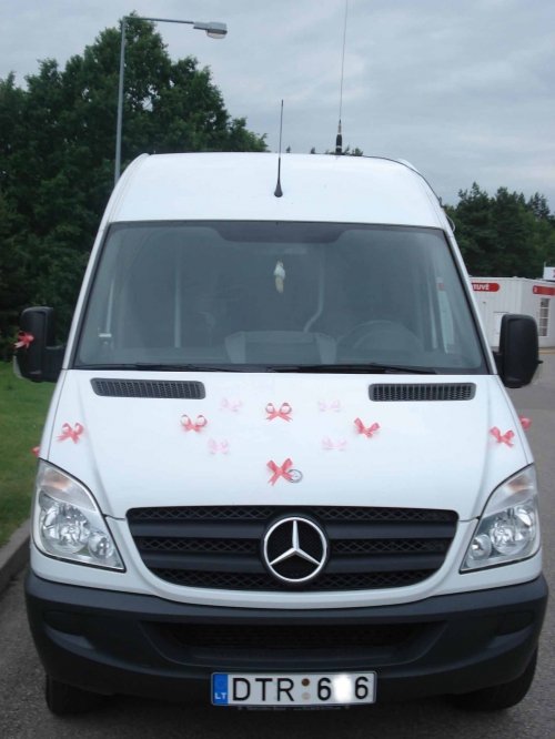 Mikroautobusų, autobusų nuoma ★ Naujų modelių MERCEDES BENZ SPRINTER nuoma Jūsų vestuvėms vestu