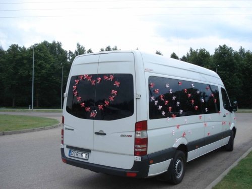 Mikroautobusų, autobusų nuoma ★ Naujų modelių MERCEDES BENZ SPRINTER nuoma Jūsų vestuvėms vestu