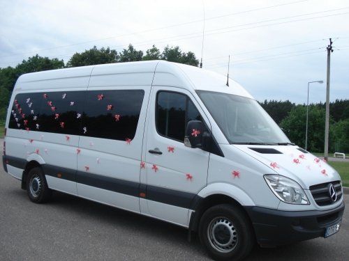 Mikroautobusų, autobusų nuoma ★ Naujų modelių MERCEDES BENZ SPRINTER nuoma Jūsų vestuvėms vestu