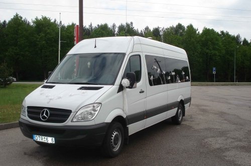 Mikroautobusų, autobusų nuoma ★ Naujų modelių MERCEDES BENZ SPRINTER nuoma Jūsų vestuvėms vestu