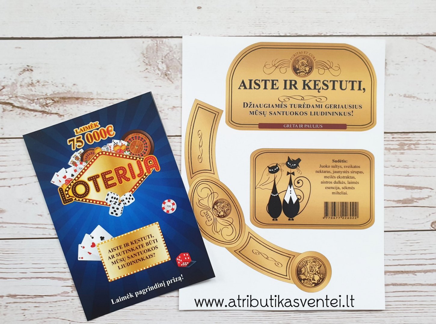 Vestuvių atributika Vestuvių laikraštis ir kita atributika