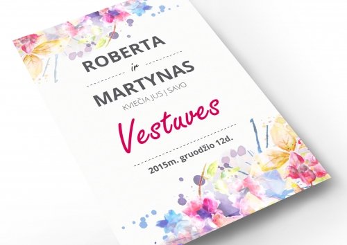 Kvietimai į vestuves Individualūs kvietimai. 
