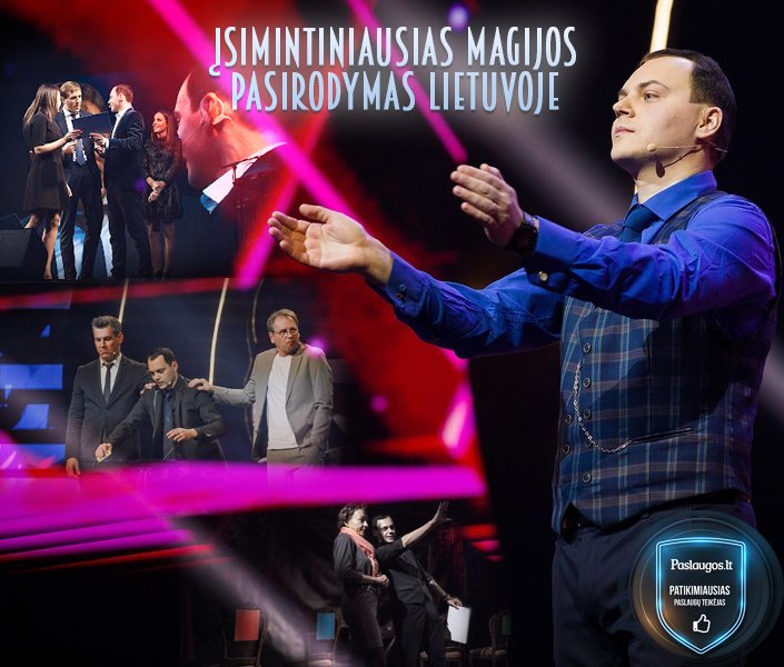 Atlikėjai jūsų šventei Iliuzionistas - NICHOLAS KIN[LT, RUS, ENG]