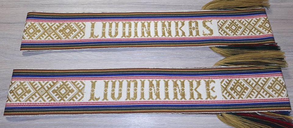 Vestuvių atributika Austos tautinės- Proginės juostos