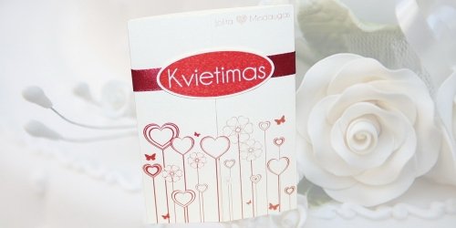 Kvietimai į vestuves Vestuviniai kvietimai, stalo kortelės, atributika, žaidimai, pata