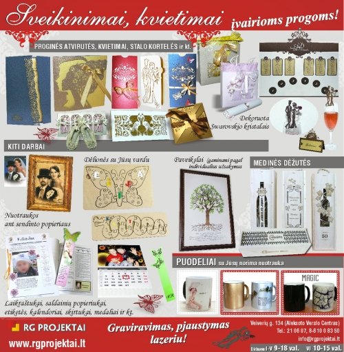 Vestuvių atributika Vestuvių ir kita proginė atributika Jūsų šventėms!