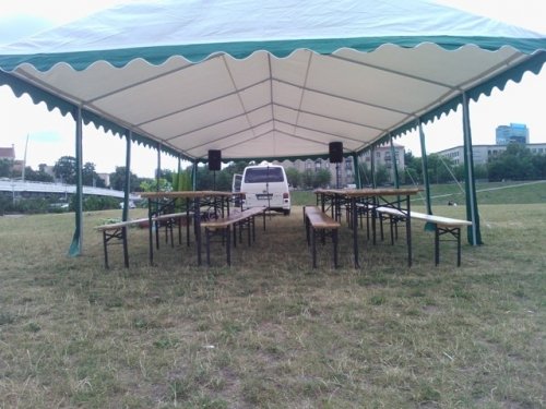 Palapinės Palapinių / paviljonų nuoma 3x3m. 3x6m. 5x10m. 6x10m. ir 6x12m. 