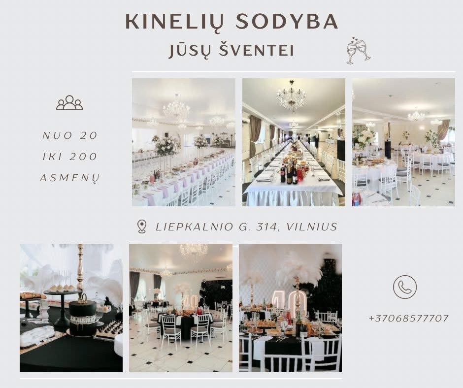 Restoranai, kavinės, barai Kinelių Sodyba Jūsų Šventei