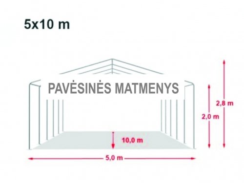 Palapinės Nebrangiai nuomojame pokylių pavėsinę - palapinę (10 x 5 m.)