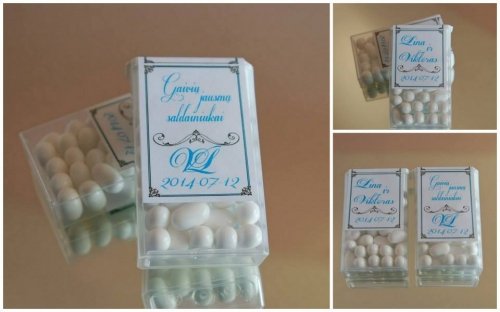 Vestuvių dovanos Suasmenintos dovanėlės svečiams, unikalios šventinės dekoracijos
