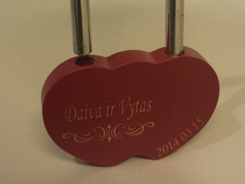 Vestuvių dovanos Vestuvinės spynos, dėžutės, padėkliukai, kvietimai
