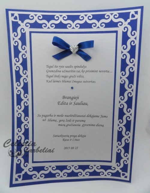 Viskas vestuvėms vienoje vietoje Celestia.darbeliai.com rankų darbo vestuvių atributika