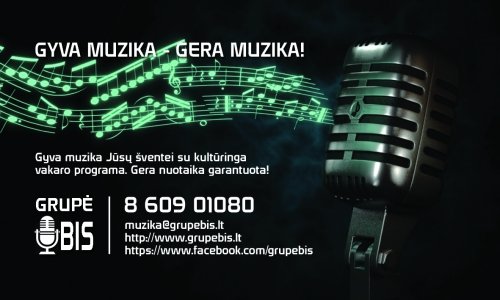 Muzikantai vestuvėms Muzikantai Jūsų linksmai šventei Grupė "BIS"