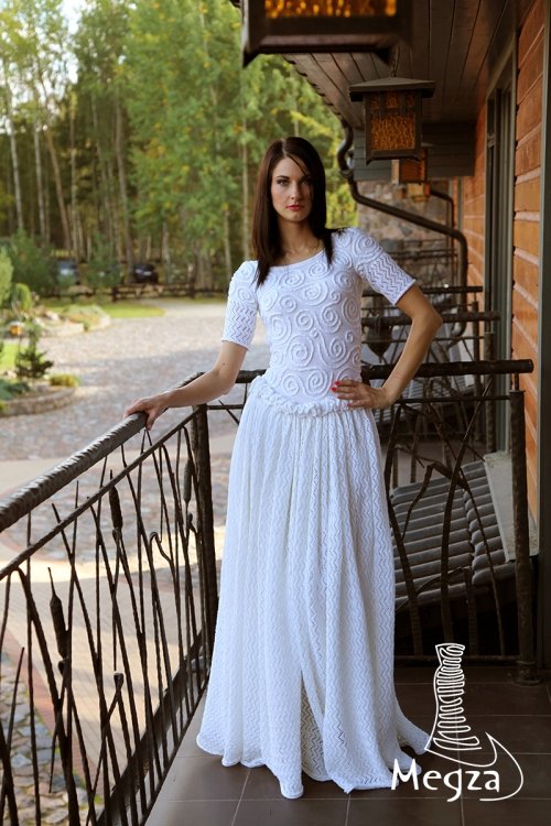 Vestuvinių suknelių salonai Vestuvinė suknelė MEGZA (megzta vestuvinė suknelė)