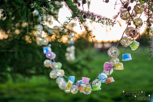 Vestuvių atributika Dekoruotos LED lempučių girliandos