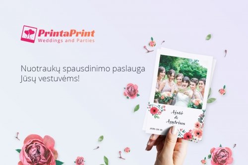Vestuvinių nuotraukų gamyba PrintaPrint Vestuvės - momentinių nuotraukų spausdinimas šventėse