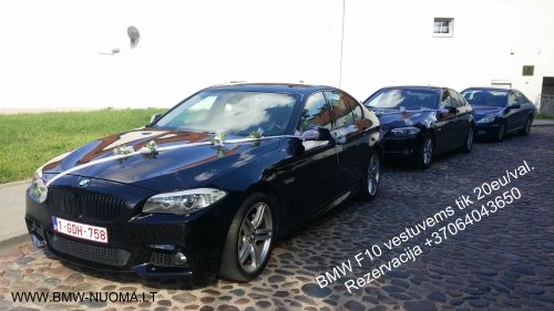 Automobilių nuoma BMW F10 2014metu