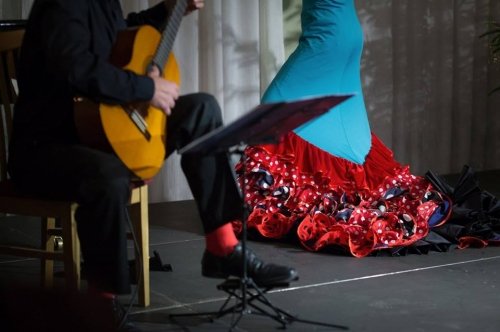 Atlikėjai jūsų šventei Klasikinės gitaros ir flamenko šokio duetas.
