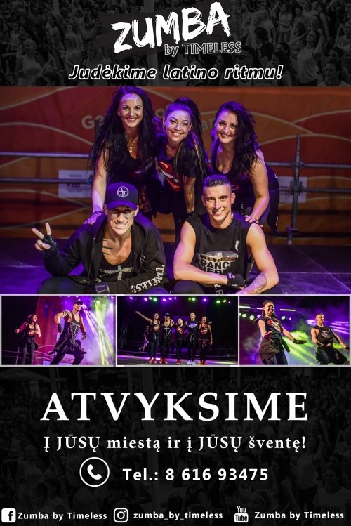 Atlikėjai jūsų šventei Zumba by Timeless -  Lotynų Amerikos ritmų įkvėptas projektas