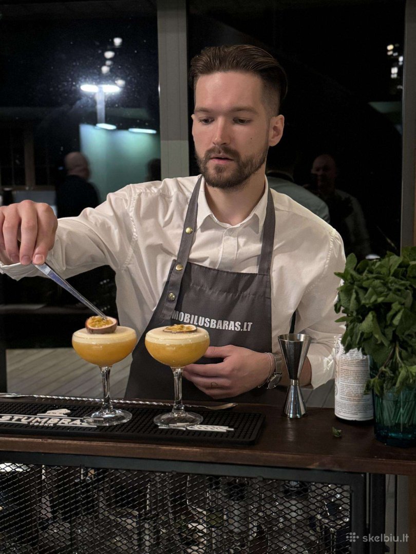 Maistas vestuvėms  Mobilus baras vestuvėms – profesionalūs barmenai ir įspūdingi kokteiliai jūsų šventei
