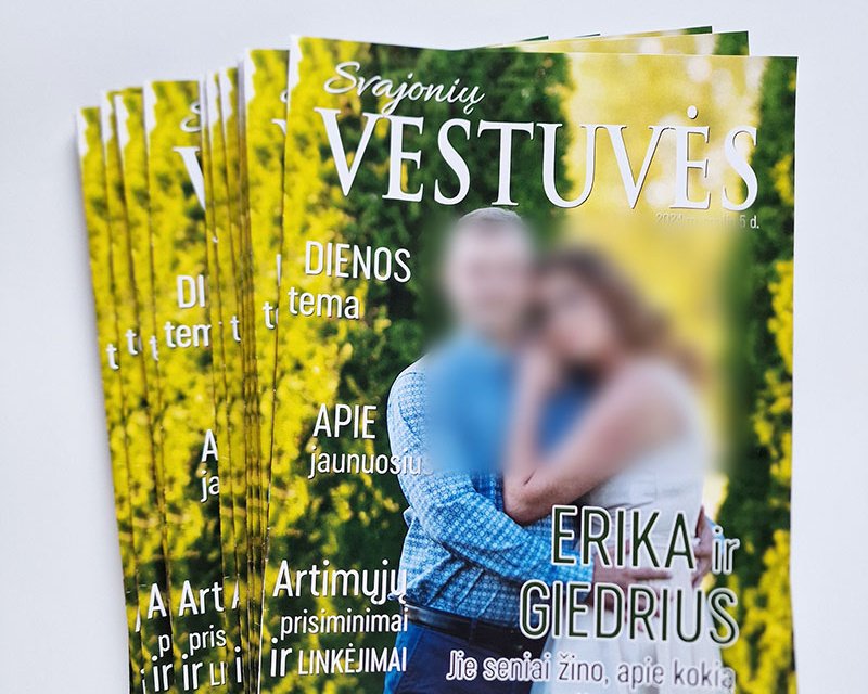 Vestuvių laikraštis ir kita atributika logo