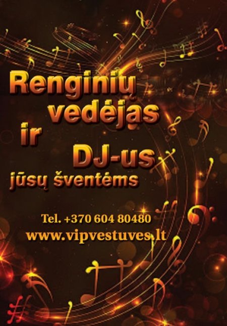 Renginio vedėjas ir DJ Jūsų šventei. logo