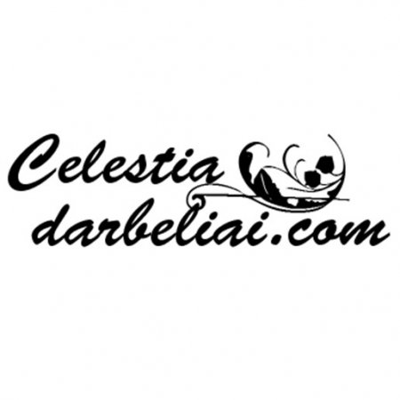 Celestia.darbeliai.com rankų darbo vestuvių atributika logo