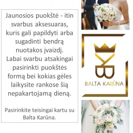 Balta Karūna Jums ir Jūsų šventei logo